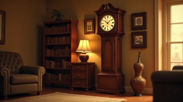 Le bois reprend le mur du salon : horloges chaleureuses et sans fausse note